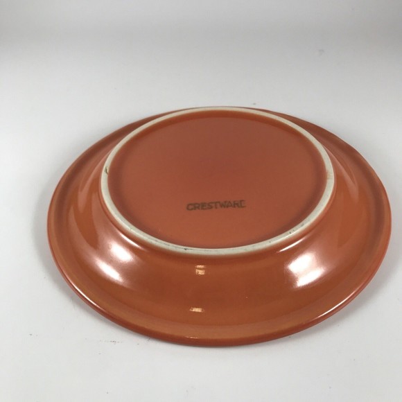Crestware Orange Bread Plate Ceramic - Picture 5 of 6
